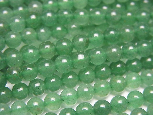 Green Aventurine Round 4mm 1strand beads (aprx.15inch/37cm)
