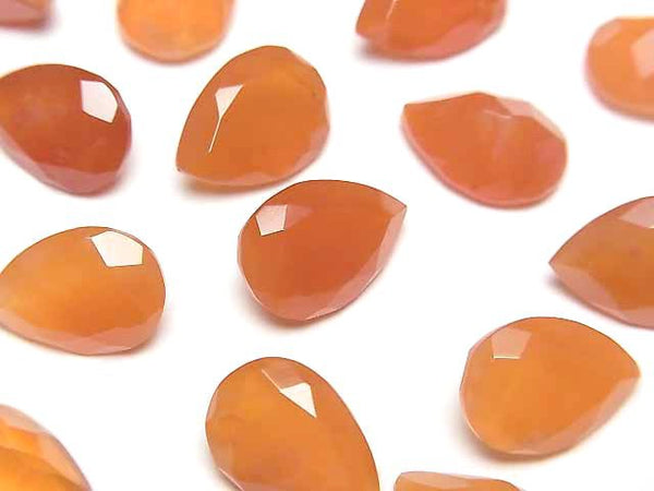 [Video]High Quality Carnelian AAA- Loose stone Pear shape Faceted 14x10mm 2pcs