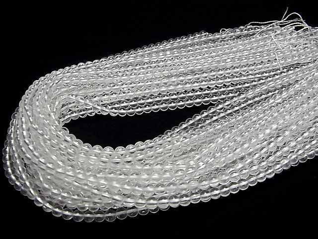 [Video]Crystal Quartz AAA- Round 4.5mm 1strand beads (aprx.15inch/36cm)