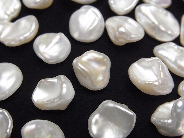 [Video]Fresh Water Pearl AA++ Loose stone Baroque 8-15mm White 10pcs