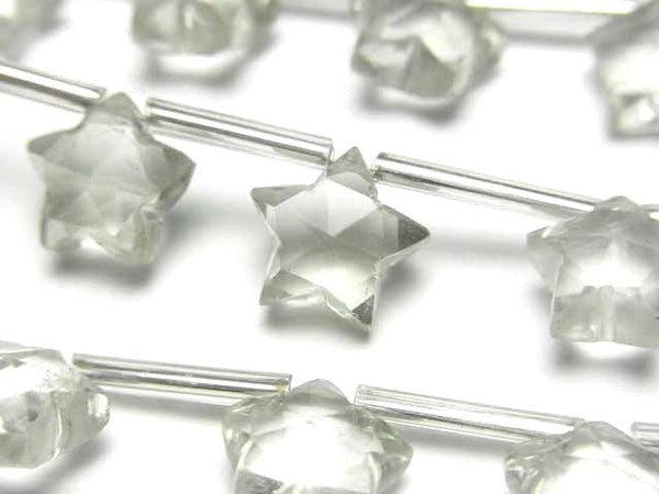 [Video]Green Amethyst AAA- Faceted Star 10x10mm 1strand (8pcs )