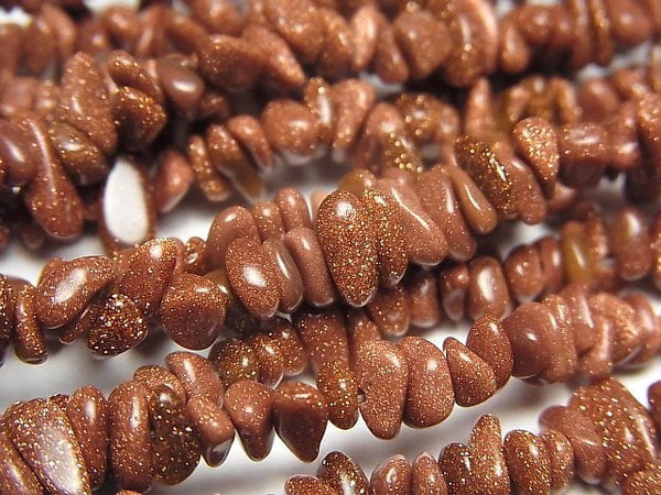 [Video]Golden Sand Stone Chips (Small Nugget ) 1strand beads (aprx.31inch/78cm)