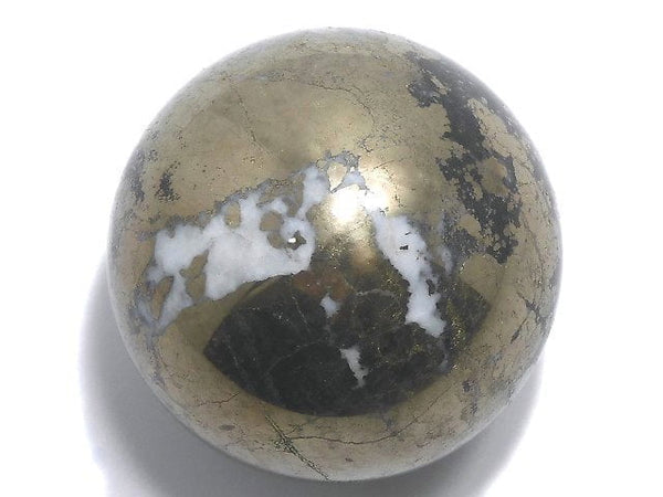 [Video][One of a kind] Pyrite Sphere ,Round 41.6mm 1pc NO.33