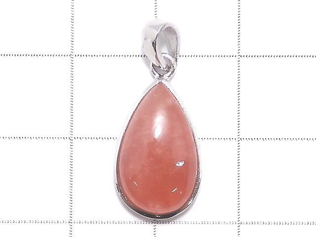 [Video][One of a kind] Argentina Rhodochrosite AAA- Pendant Silver925 NO.22