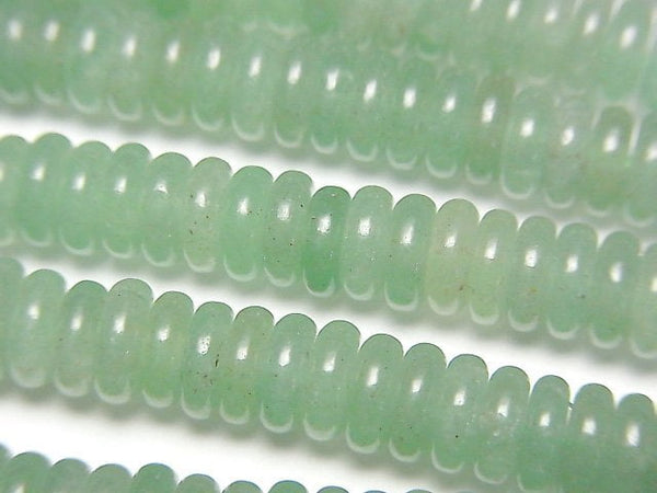 [Video]Green Aventurine Roundel 6x6x2mm 1strand beads (aprx.15inch/37cm)