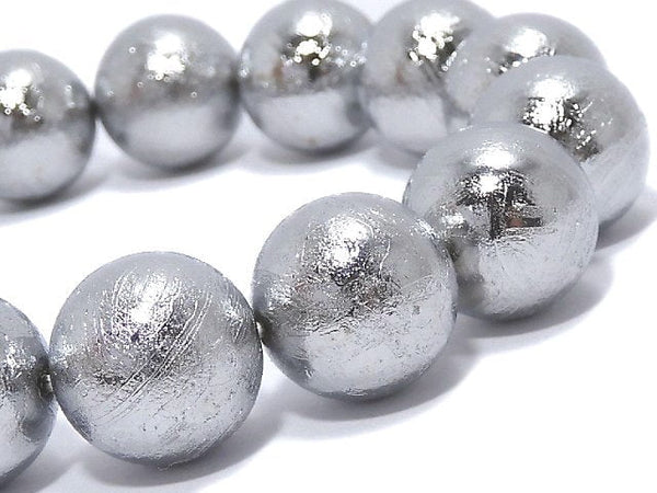 [Video][One of a kind] Meteorite Round 14mm Bracelet NO.1
