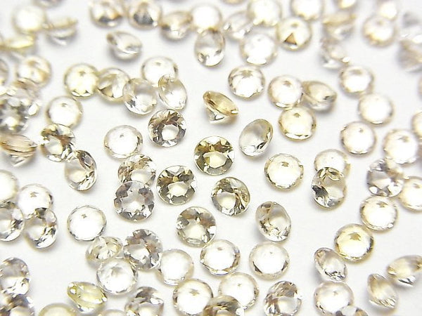 [Video]High Quality Heliodor AAA Loose stone Round Faceted 3x3mm 5pcs