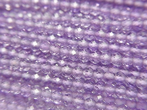 [Video] High Quality! Pink Amethyst AAA Semi-Faceted Round 3mm 1strand beads (aprx.12inch/30cm)