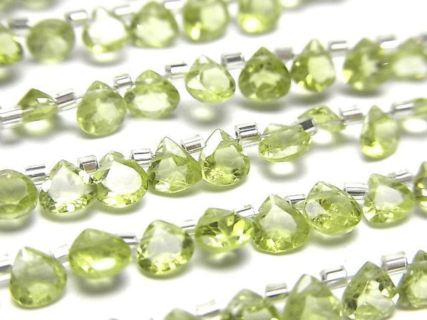 [Video]High Quality Peridot AAA- Chestnut Faceted 5x5mm half or 1strand (28pcs )