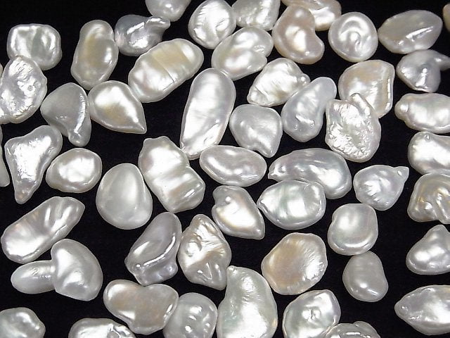 [Video]Fresh Water Pearl AA++ Loose stone Baroque 10-16mm White 10pcs