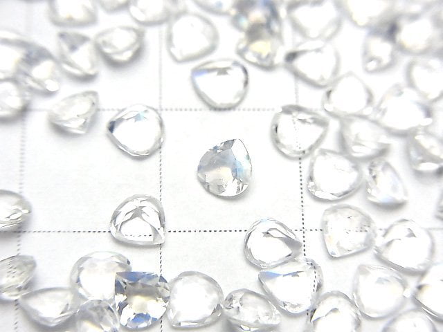 [Video]High Quality Rainbow Moonstone AAA Loose stone Chestnut Faceted 4x4mm 10pcs