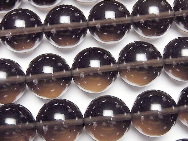 [Video] Mexico Black Ice Obsidian AAA Round 14mm half or 1strand (aprx.15inch/37cm)