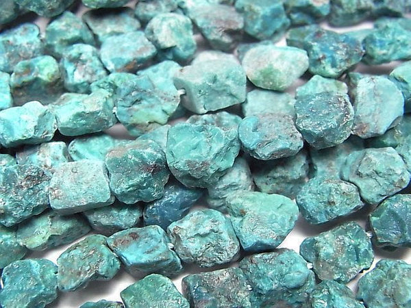 [Video] Peruvian Chrysocolla Rough Rock Nugget half or 1strand beads (aprx.15inch/38cm)
