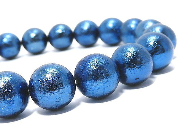 [Video][One of a kind] Meteorite Round 10mm Blue Bracelet NO.4