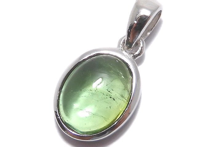 [Video][One of a kind] High Quality Green Tourmaline AAA- Pendant Silver925 NO.6