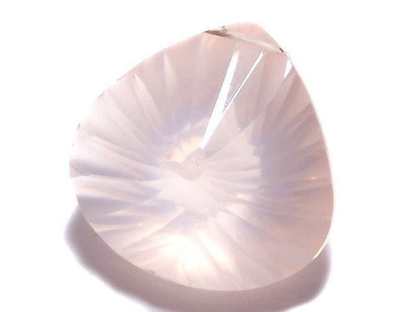 [Video][One of a kind] High Quality Madagascar Rose Quartz AAA Chestnut Concave Cut 1pc NO.1