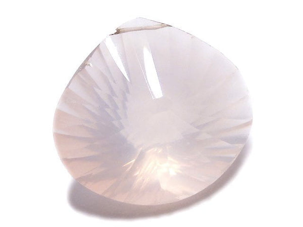 [Video][One of a kind] High Quality Madagascar Rose Quartz AAA Chestnut Concave Cut 1pc NO.4