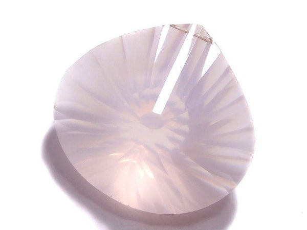 [Video][One of a kind] High Quality Madagascar Rose Quartz AAA Chestnut Concave Cut 1pc NO.8