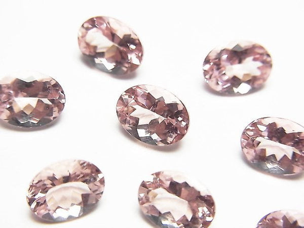 [Video]High Quality Pink Apatite AAA Loose stone Oval Faceted 8x6mm 1pc
