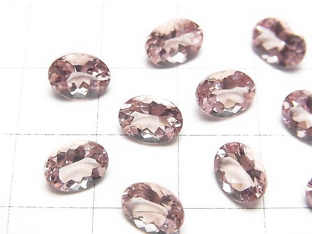 [Video]High Quality Pink Apatite AAA Loose stone Oval Faceted 8x6mm 1pc