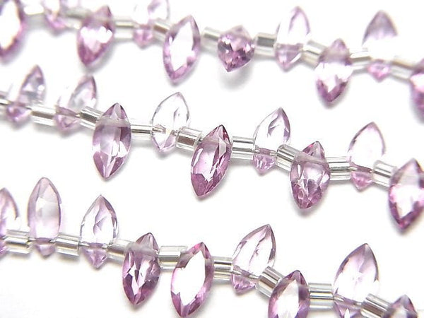 [Video]High Quality Pink Topaz AAA Marquise Faceted 6x3mm 1strand (28pcs )