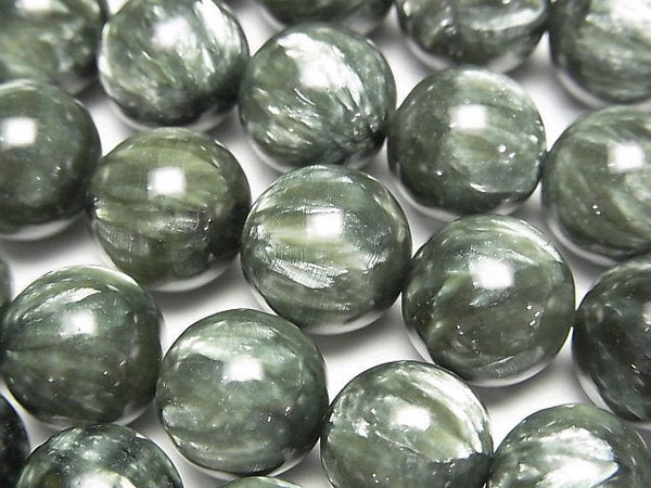 [Video]Seraphinite AAA Round 12mm 1/4-1strand beads (aprx.15inch/37cm)