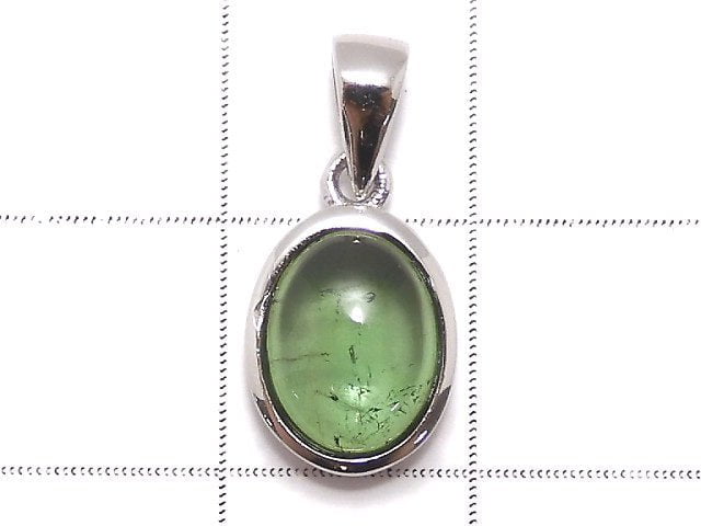 [Video][One of a kind] High Quality Green Tourmaline AAA- Pendant Silver925 NO.29