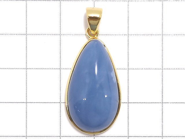 [Video][One of a kind] Blue Opal AAA-Pendant 18KGP NO.12