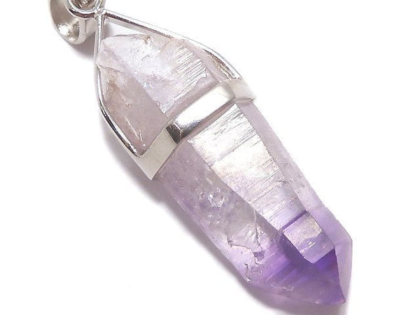 [Video][One of a kind] Elestial Quartz AA++ Point Pendant Silver925 NO.21