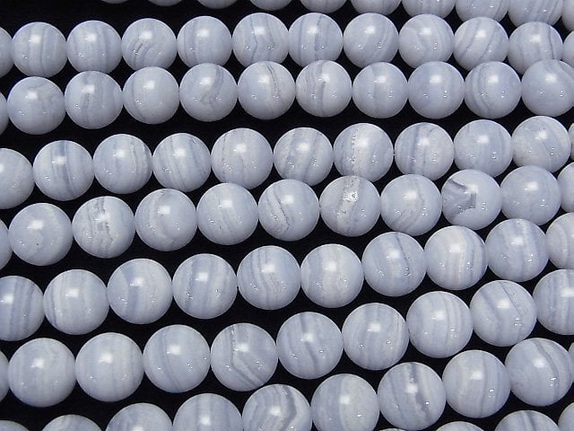 [Video]Blue Lace Agate AA++ Round 10mm half or 1strand beads (aprx.15inch/38cm)
