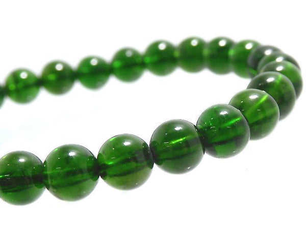 [Video][One of a kind] High Quality Chrome Diopside AAA Round 6mm Bracelet NO.3