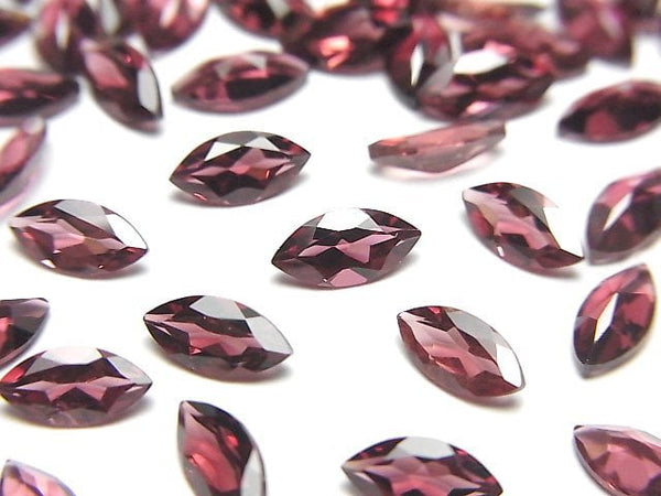 [Video]High Quality Rhodolite Garnet AAA Loose stone Marquise Faceted 8x4mm 5pcs