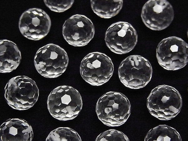 [Video]Crystal AAA Half Drilled Hole 128Faceted Round 10mm 5pcs