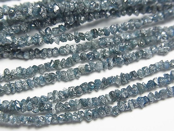 [Video] Blue Diamond Chips (Small Nugget ) half or 1strand beads (aprx.15inch/38cm)