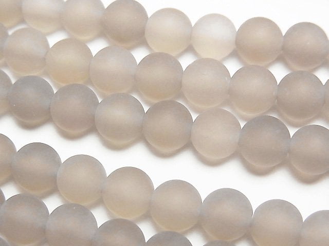[Video] Frost Gray Onyx Round 6mm 1strand beads (aprx.14inch/35cm)