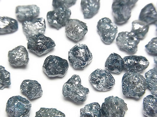 [Video]Blue Diamond Loose stone Rough Nugget 5pcs