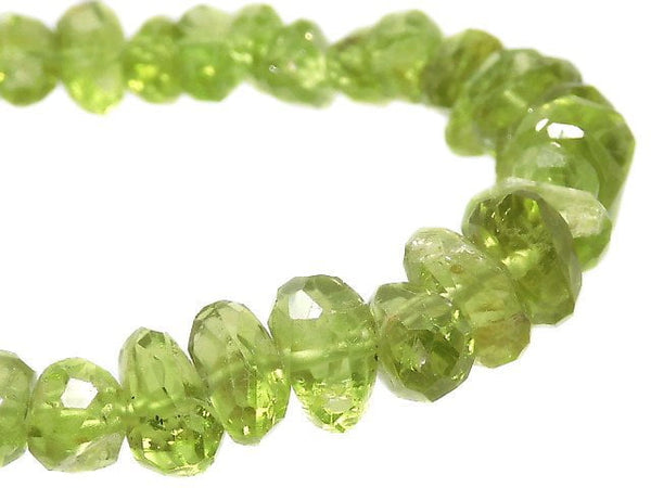 [Video][One of a kind] High Quality Peridot AAA-Faced Nugget Bracelet NO.12