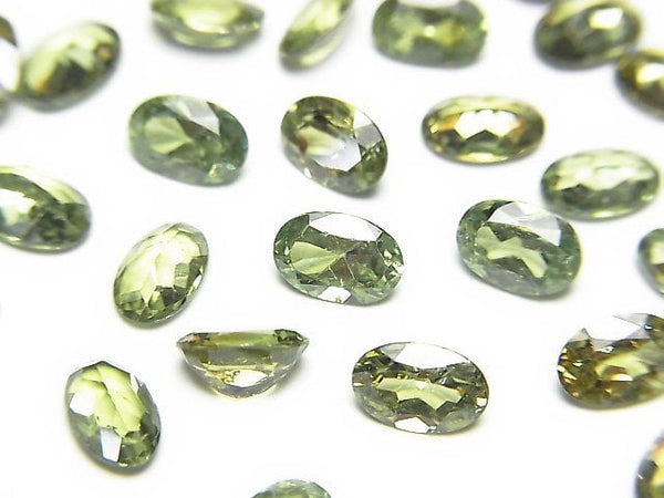 [Video]High Quality Demantoid Garnet AAA Loose stone Oval Faceted 6x4mm 1pc