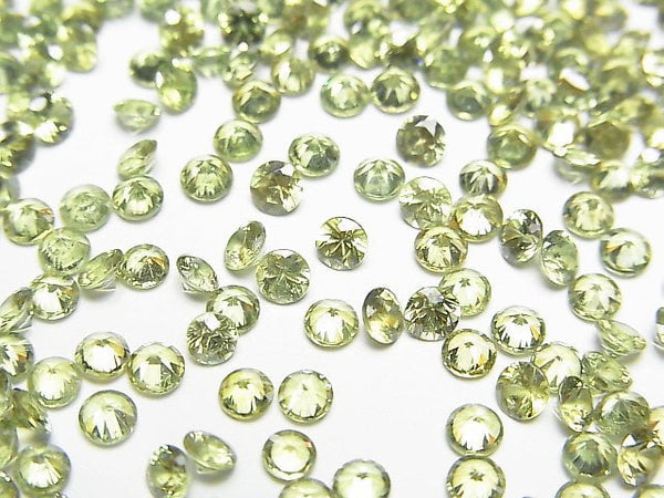 [Video]High Quality Demantoid Garnet AAA+ Loose stone Round Faceted 3x3mm 2pcs