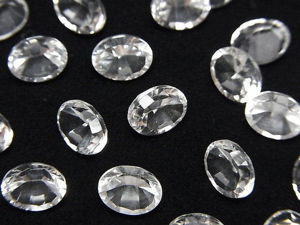 [Video]High Quality Crystal AAA Loose stone Oval Concave Cut 8x6mm 5pcs