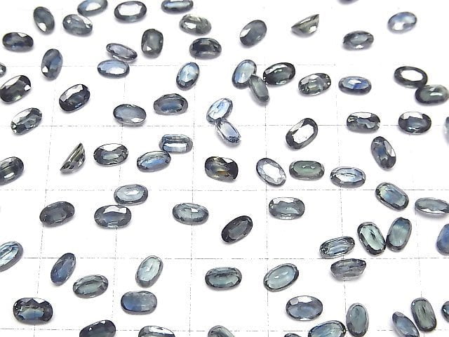 [Video]High Quality Bi-color Sapphire AAA Loose stone Oval Faceted 5x3mm 5pcs