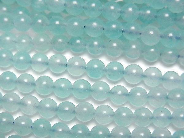 [Video] Mozambique Amazonite AA+ Round 4mm 1strand beads (aprx.15inch/37cm)