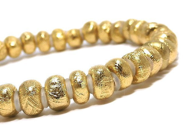[Video][One of a kind] Meteorite (Muonionalusta ) Rough Roundel Yellow Gold Bracelet NO.1
