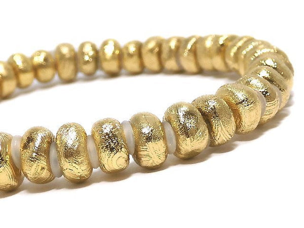 [Video][One of a kind] Meteorite (Muonionalusta ) Rough Roundel Yellow Gold Bracelet NO.2