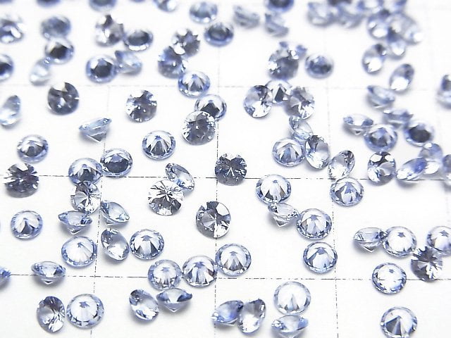 [Video]High Quality Sapphire AAA Loose stone Round Faceted 3x3mm 4pcs