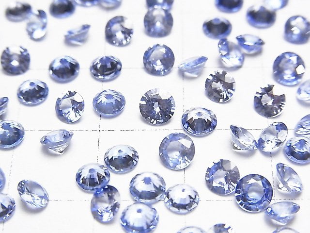 [Video]High Quality Sapphire AAA Loose stone Round Faceted 4x4mm 1pc