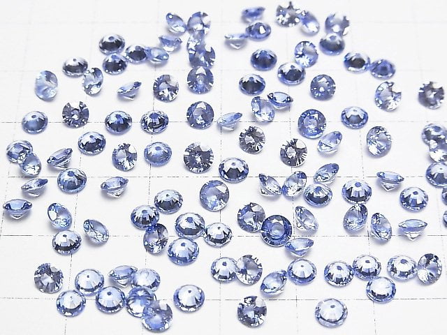 [Video]High Quality Sapphire AAA Loose stone Round Faceted 4x4mm 1pc