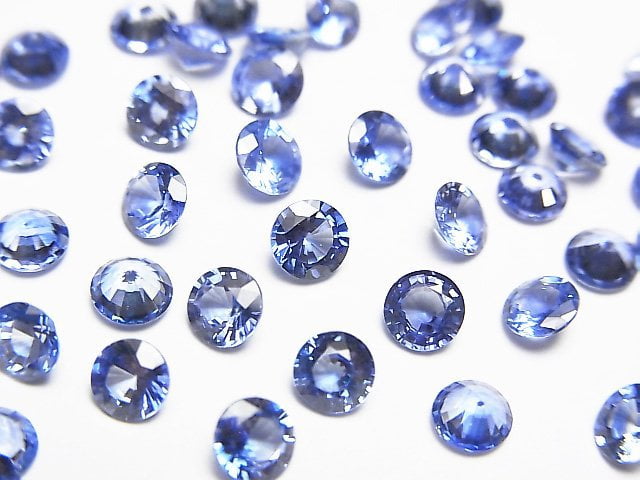 [Video]High Quality Sapphire AAA+ Loose stone Round Faceted 4x4mm 1pc