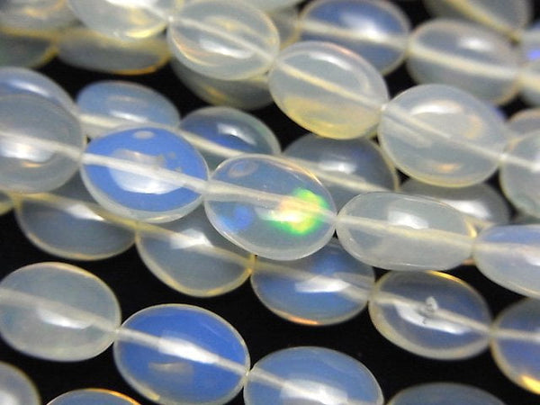 [Video]High Quality Ethiopia Opal AA++ Oval 1strand beads (aprx.15inch/38cm)