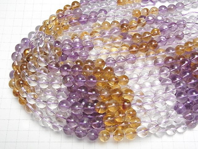 [Video]Mixed Stone AAA- Round 10mm 1strand beads (aprx.15inch/37cm)